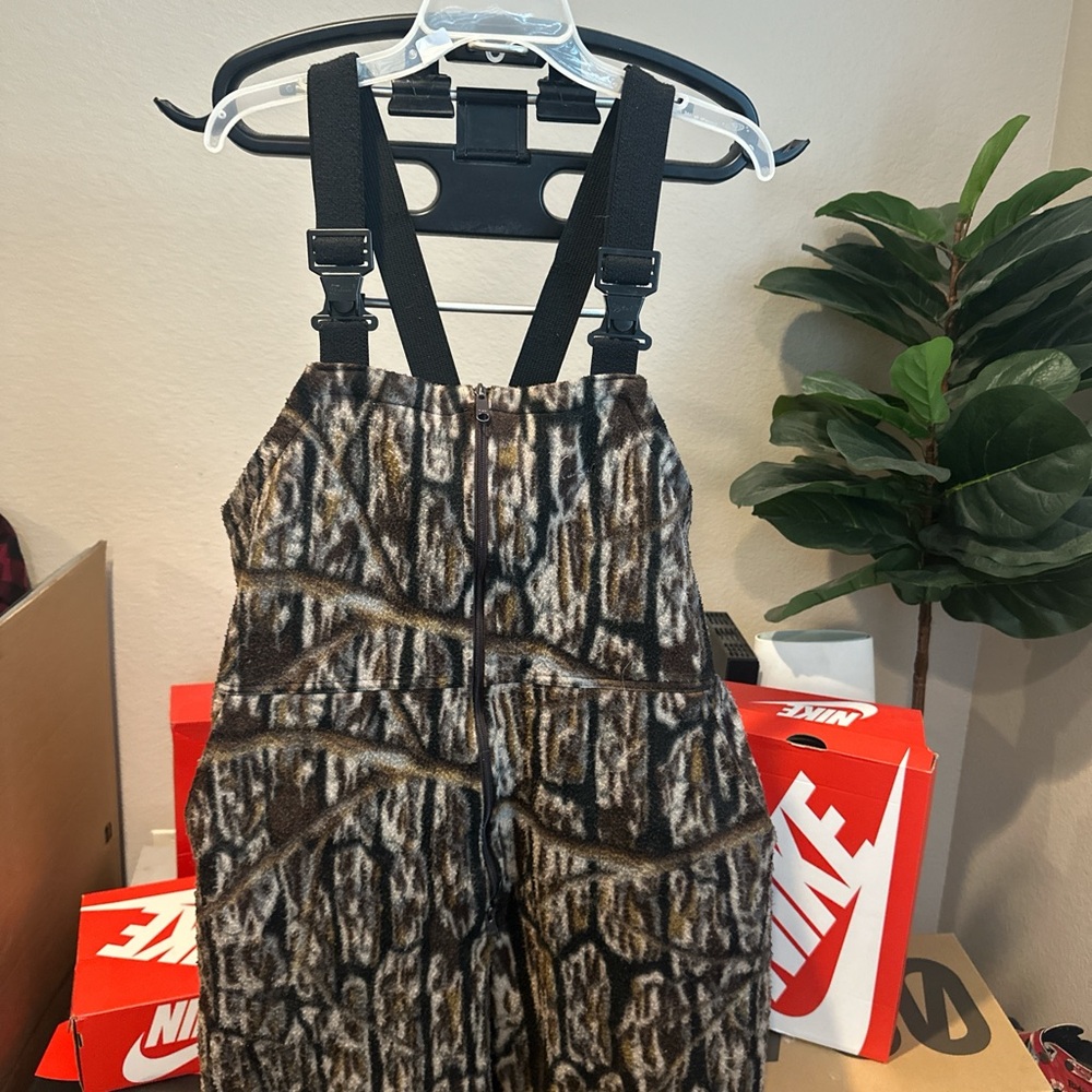 Vintage Cabela's Black and Brown camo Patterned cOveralls